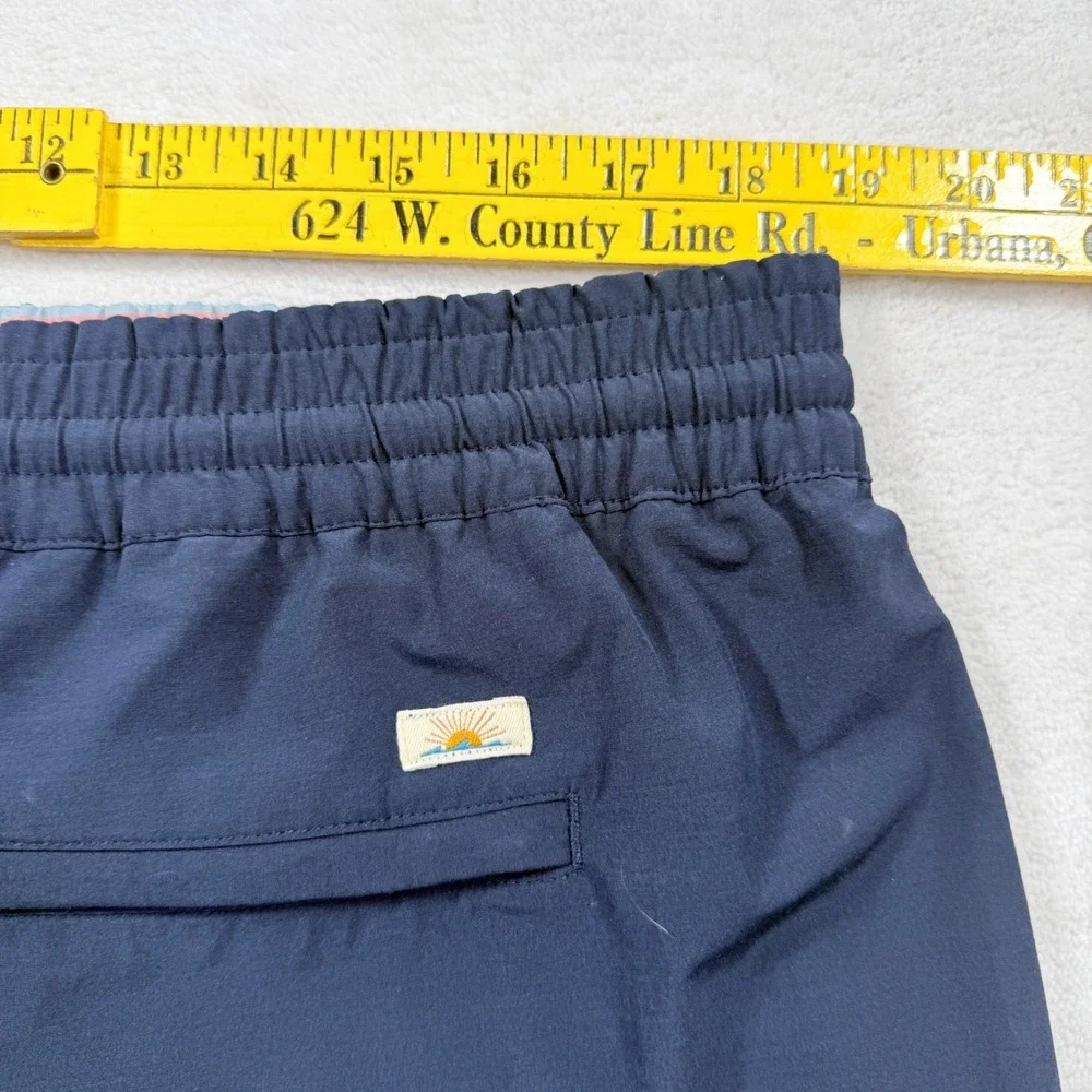Faherty Brand All Day‎ Shorts Mens XXL Navy Blue Hybrid Swim Trunks Stretch 4.5